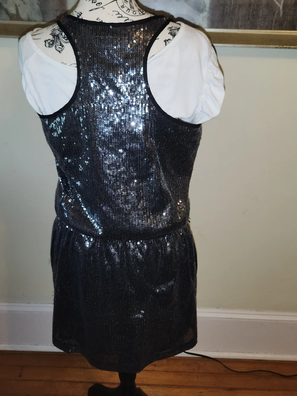 Michael Kors Black Sequin Mini Dress